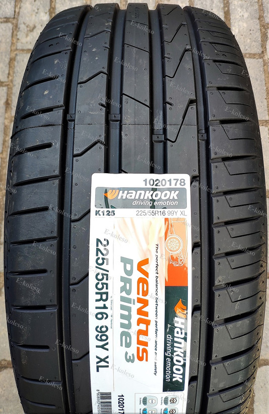 لاستیک 225/55/16 هانکوک کره VENTUS PRIME 3