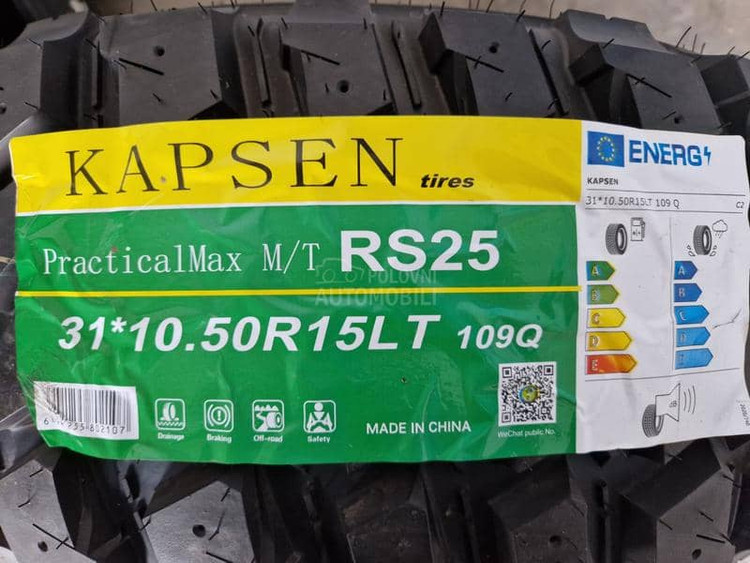 لاستیک 31/10.5/15 کاپسن PracticalMax MT RS25 تاریخ 2026 (4 حلقه)