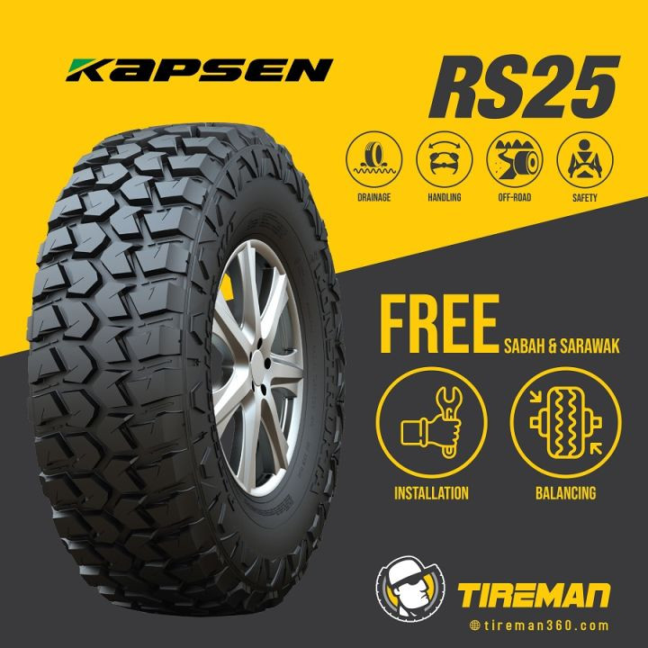 لاستیک 235/65/17 کپسن KAPSEN RS25 تاریخ 2025 (4 حلقه)