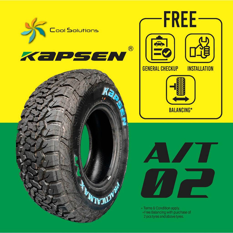 لاستیک 265/60/18 کپسن KAPSEN AT02 (2 حلقه)
