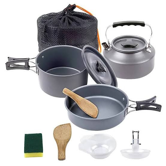 ظروف کمپینگ قابلمه و کتری قابل حمل گرین لاین مدل GN7N1COOK