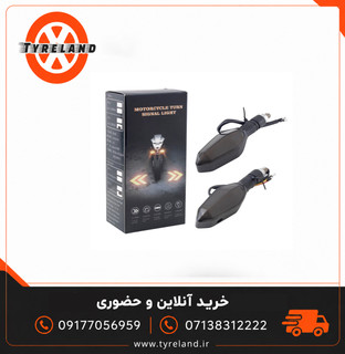 چراغ راهنمای LED طرح پروژکتوری موتور سیکلت بسته 2عددی مدل FD-DF32