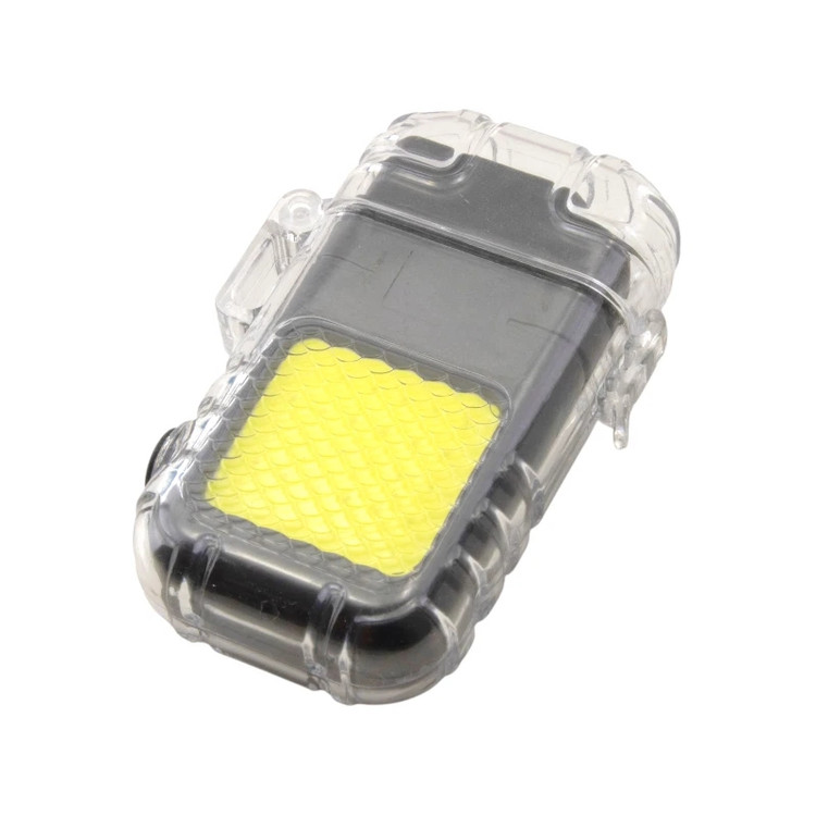 چراغ قوه فندک دار شارژی جیبی COB با ورودی Type-C مدل Flashlight