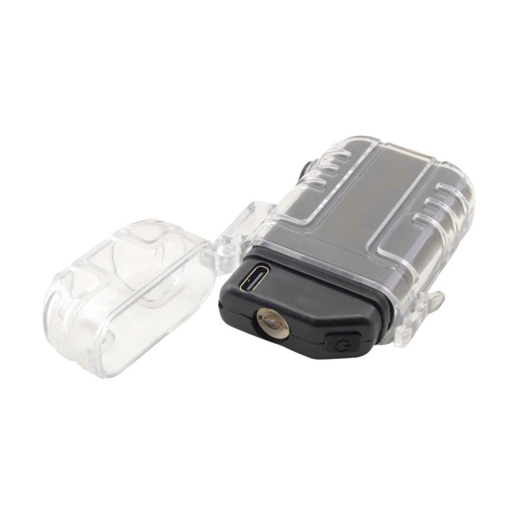 چراغ قوه فندک دار شارژی جیبی COB با ورودی Type-C مدل Flashlight