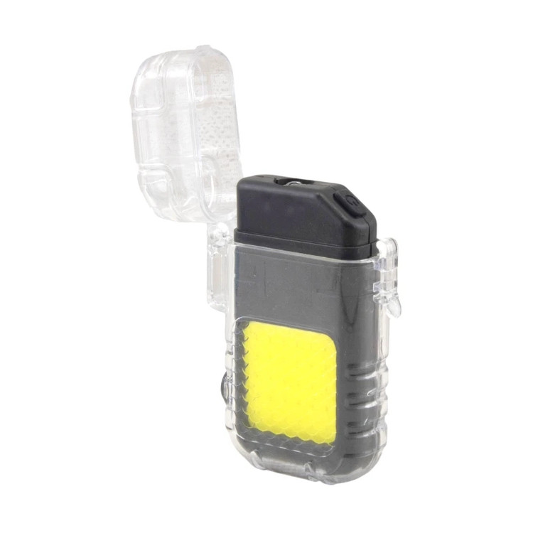 چراغ قوه فندک دار شارژی جیبی COB با ورودی Type-C مدل Flashlight
