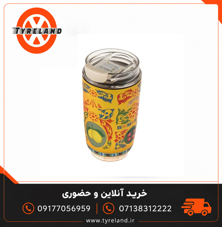 تراول ماگ اسمگ دولچه گابانا زرد مدل DG-648 گنجایش 240 میلی لیتر