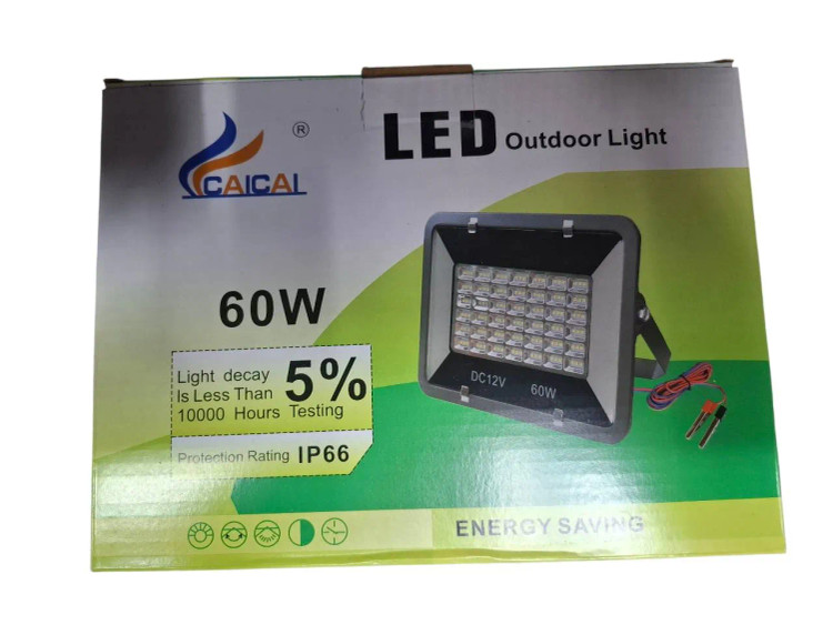 پروژکتور با مارک CAICAI مدلIP66 توان 60 وات ۱۲ ولت