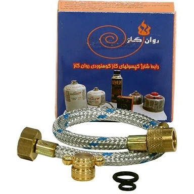رابط شارژ کپسول گاز کوهنوردی روان گاز