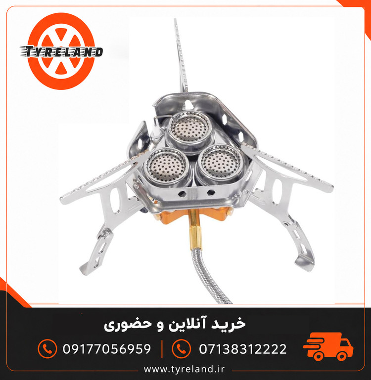 اجاق گاز کمپینگ پرتابل مدل 3 شعله + کیف