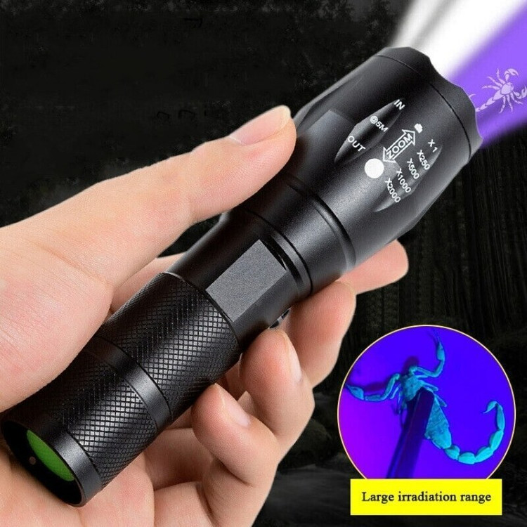 چراغ قوه دوکاره رویلانگ UV و سفید زومدار مدل RL-K04-2 اصلی