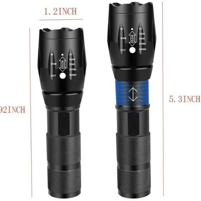 چراغ قوه دوکاره رویلانگ UV و سفید زومدار مدل RL-K04-2 اصلی